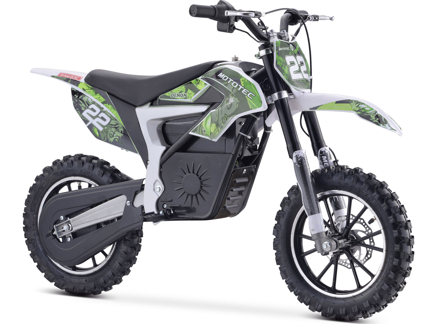 901 motor sports 36v 500w Demon Electric Dirt Bike Lithium Green