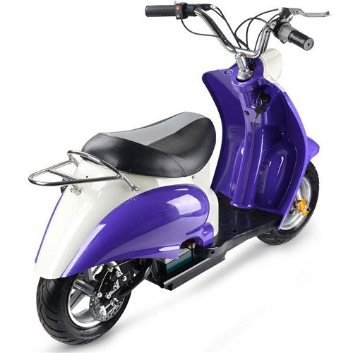 901 motor sports+9 24v Electric Moped Purple