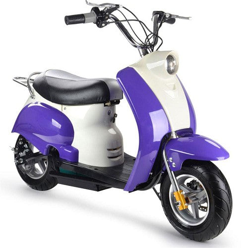 901 motor sports+9 24v Electric Moped Purple